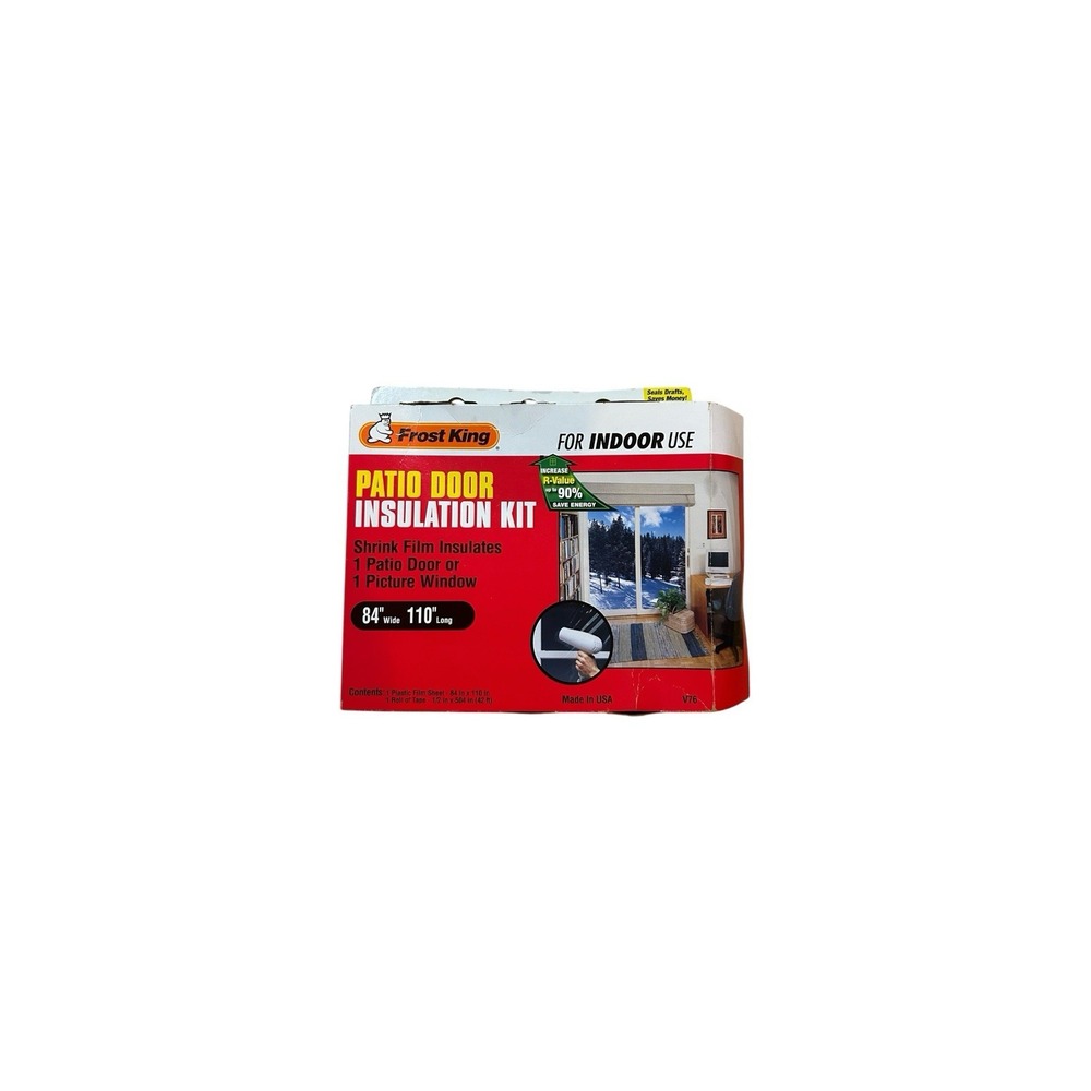 Frost King V76H Indoor Shrink Patio Door Kit 84x110 - Open Box | Never Installed
